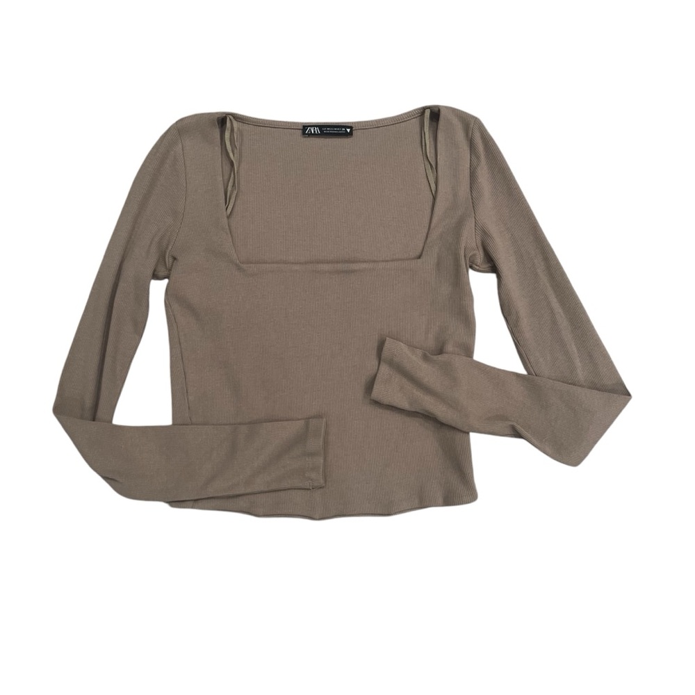 Zara Size Medium Square Neck Top